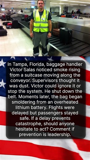 THE AIRPORT BAGGAGE HANDLER WHO STOPPED THE BELT ✈️📦