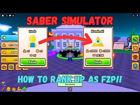 Saber Simulator | HOW to RANK UP as F2P!