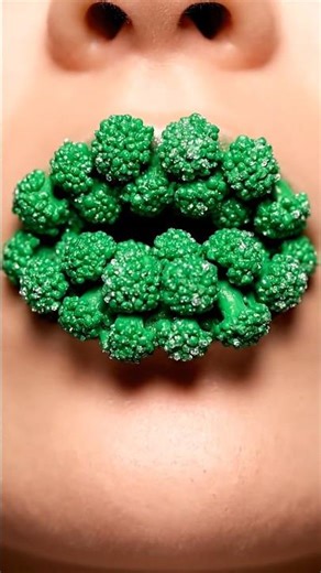 Wait. Is this Real? Brocli Candy lipstick Transformation ASMR #asmr#christmas #beauty