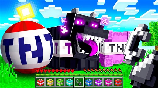 Testing Super TNT in Minecraft - Total World Destruction