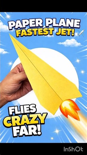 Origami Fastest Paper Plane Jet