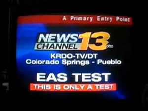 National EAS Test on KRDO-TV (Colorado Springs, CO)