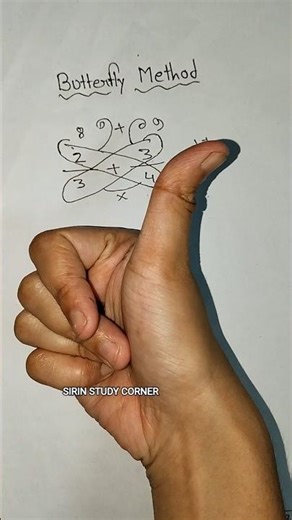 BUTTERFLY 🦋 METHOD MATH #maths #easymathtricks