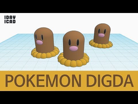 [1DAY_1CAD] POKEMON DIGDA (Tinkercad : Know-how / Style / Education) [STL Download]