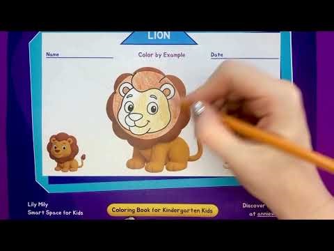 Lion Coloring for Kids | Lion Coloring Book | Lion Drawing with Colour Pencils 🦁🎨✨