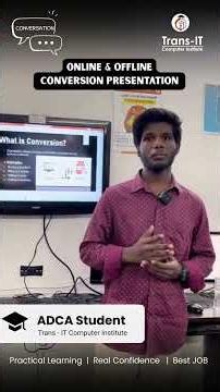 Online vs Offline Conversion Explained | Student Presentation | ADCA#shorts
