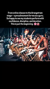 From Online Training to Stage Performance | Proud Moments ❤️ From virtual classes to real-stage confidence 🥁 These moments capture the dedication, discipline, and passion of my online students. Proud to witness their growth and successful performance. ✨ If they can do it, you can too. Online Chenda classes open for passionate learners—anywhere in the world. #OnlineChendaClasses #ChendaPerformance #ArangetramMoments #KeralaFolkArts #Chendamelam | Chenda Kalari