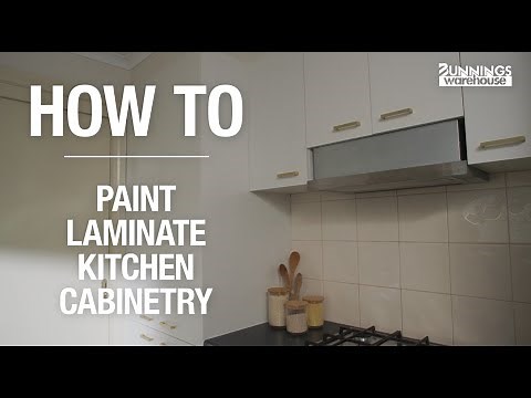 How To Paint Laminate Kitchen Cabinetry - Bunnings Warehouse