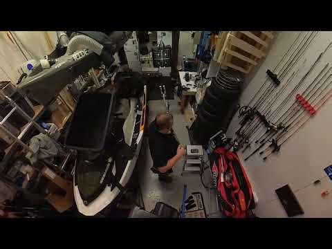 Compound bow training session - side and upwards views