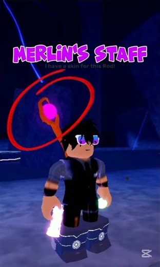 Getting The New Merlin's Staff Rod! | #fisch #roblox #fyp #shorts