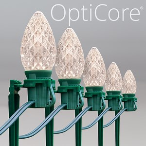 Christmas Pathway Lights - C7 Warm White Opticore Christmas LED Pathway Lights - Christmas Lights, Etc