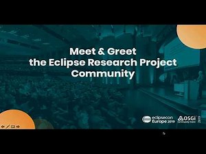 Meet & Greet the Eclipse Research Project Community