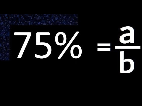 75% to fraction , 75 percent to fraction , convert percentage to fraction