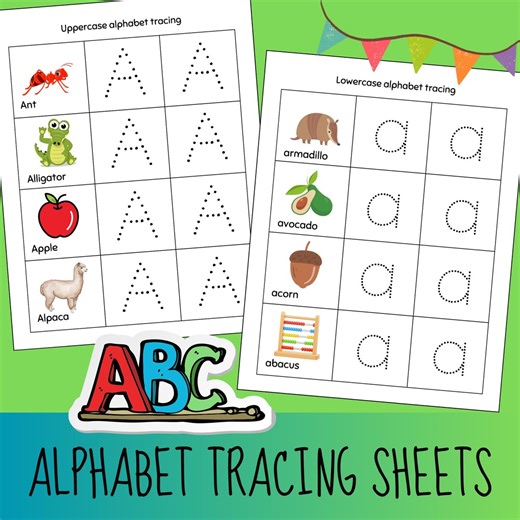 A-Z Practice Tracing Worksheets | Alphabet Worksheets Printable for Kids PDF - Etsy Australia