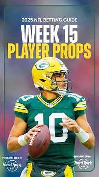 Top 3 Player Props for Week 15 in the NFL! #shorts