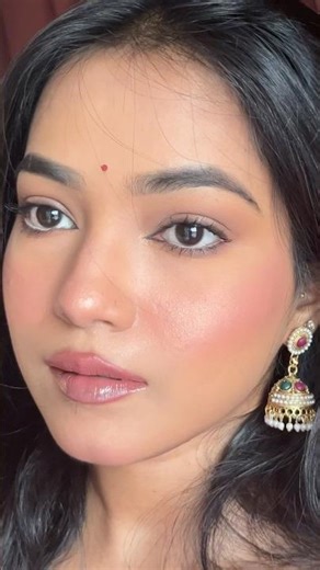 Full face makeup tutorial with affordable products 🌸 #shorts #short