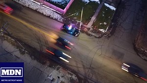 * POLICE CHASE* #LIVONIA — Police were involved in a vehicle pursuit that started in the city of Livonia and ended on the block of Grand River Ave. near I-96 on Detroit’s West side. Multiple street are blocked off. The suspect(s) bailed out the vehicle and are on foot. A perimeter has been set and a K-9 is on the scene. | Metro Detroit News