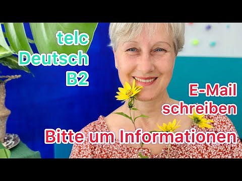 B2 | telc E-Mail schreiben | Bitte um Informationen | Garten | Deutsch lernen