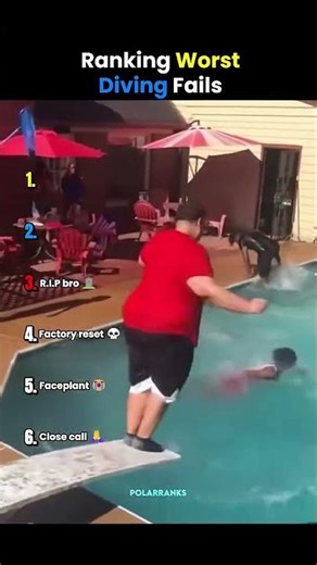 Ranking Worst Diving Fails 💀