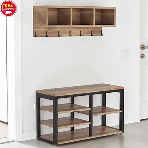 5-in-1 Entryway Coat Rack Shoe Bench Set - Etsy Canada