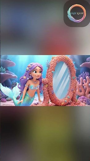 Mermaid Learns Human Slang | Funny Ocean Animation | Easy Loop