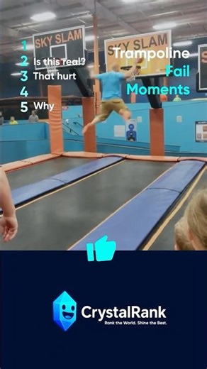 Top 5 Trampoline FAILS 😭😂 | Epic Bounce Gone Wrong Compilation #shorts