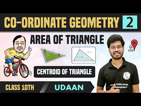 Coordinate Geometry 02 | Centroid of Triangle | Area of Triangle | Section Formula | Class10 | NCERT