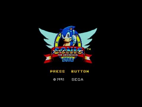 Sonic The Hedgehog MASTER SYSTEM on WII VC manual en español y gameplay