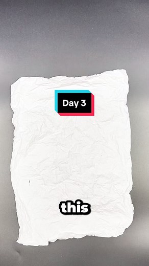 Day 3 of crumple a paper until its smooth. #day1 #papercrumbles #paper #crumble