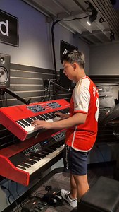 3.2K views · 8.2K reactions | Keyboard shopping after the 5-0 Arsenal win over Leeds. Found one in @guitarcenter in Boston in the right colours! North London Forever! Not sure I can afford a Nord Piano 6 though #ARSLUFC #arsenal #guitarcenter | Cole Lam | Facebook