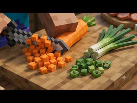ASMR Cooking Videos That Calm You Down 10 Amazing Delicious Food | Minecraft-Style Video