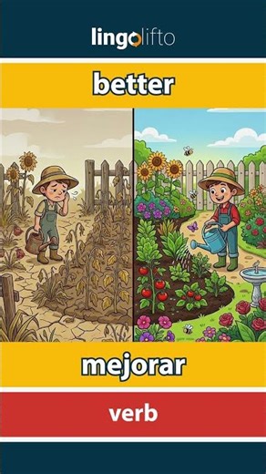 🇬🇧🇪🇸 better - mejorar : learn English : aprendamos inglés : vocabulary builder