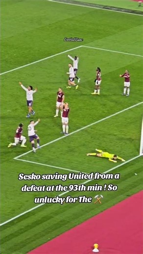 MOMEN DRAMATIS !! Gol Sesko Selamatkan Man United dari Kekalahan atas West Ham #manchesterunited