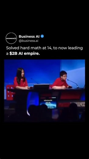 AI • Artificial Intelligence • Tech on Instagram: "Scott Wu’s brilliance was obvious from the start even at a young age On a recent show he answered questions almost before the moderator finished asking them. From spotting patterns to solving complex calculations Scott was unstoppable and quickly took the lead in the competition Now Scott leads a $2B AI empire proving that early talent combined with vision can create monumental success Follow @business.ai for more updates on AI leaders #ai #entr