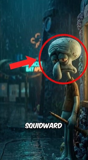 The DISTURBING Truth About Squidward (SpongeBob Theory) 🦑😳 #spongebob #squidward #theory
