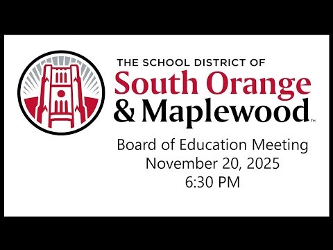 Board of Education Meeting - Public Session - 11/20/25