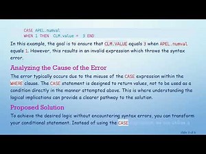 Resolving the Incorrect Syntax Near = Error in SQL Expressions