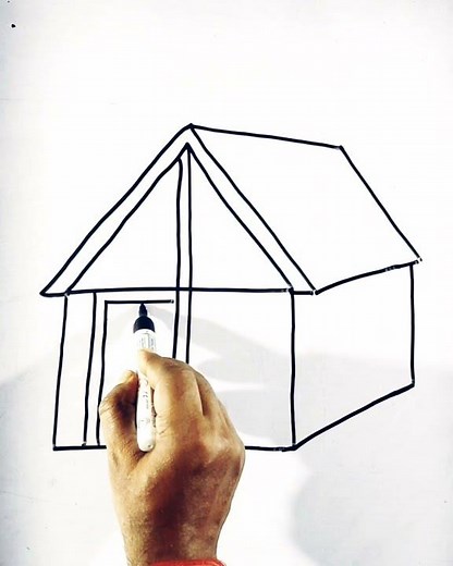 How to easy draw Hut drawing||Hut easy drawing||4=Hut||Hut easy sketch
