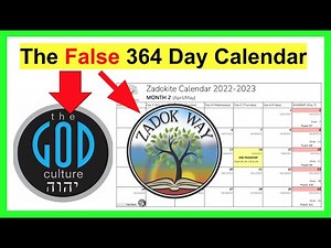 The FALSE Version of the TRUE 364 Day Calendar of The God Culture & Zadok Way & others!