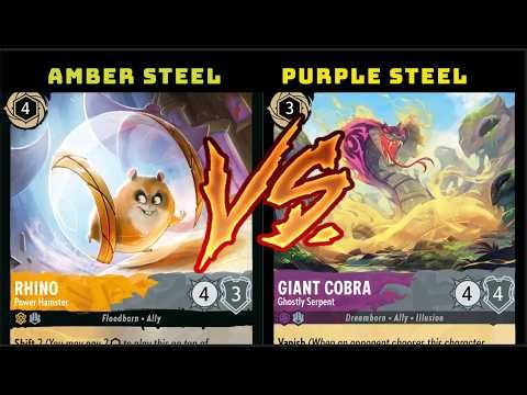AMBER STEEL VS PURPLE STEEL | Episode 26 | Club Lorcana Versus Series