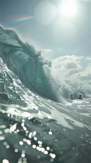 The Raw Power of a Monster Wave #waves