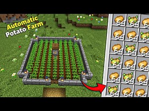 Minecraft 1.21 Easy Automatic Potato Farm Tutorial For Java, Bedrock And Pocket Edition