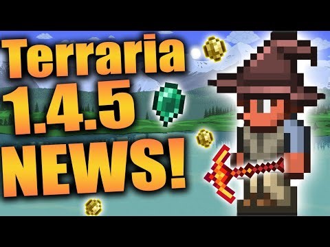 Terraria 1.4.5 News! New Pet, AxeRang weapon, New mounts and MORE!
