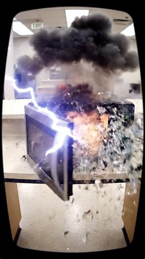 Microwave EXPLODES in Lunchroom! 💥⚠️ Caught on Cam