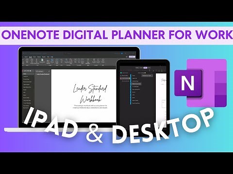 How to Quickly Set-Up Microsoft OneNote Digital Planner on iPad and Desktop with PNG Templates