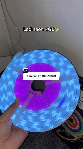 Lampu LED NEON RGB 5 meter menggunakan remote control connect hp buruan co #lampurgb #lampurunning #lampuled #lampuneon #lampuaesthetic
