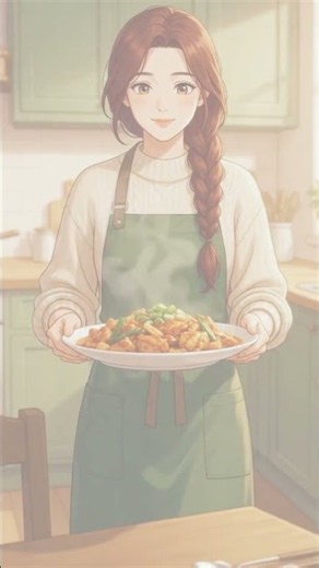 Anime Girl Cooks Spicy Korean Dakgalbi 🌶️ | Cozy Anime Cooking Story