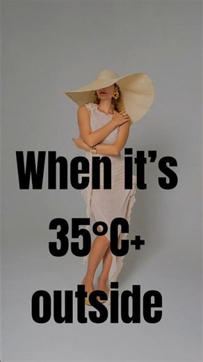How To Stay Stylish In Extreme Heat ☀️🔥 (99% Do This Wrong!) #shorts #summeroutfits