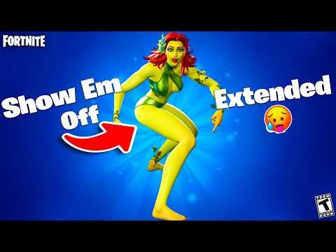 Fortnite Chlorophyll Ivy Skin Show Em Off Emote Thicc 🍑 Extended Version 😘😍 DC Summer Outfit 😱🔥 4K