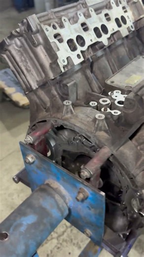 Engine 90% Assembled – Almost Ready! #automobile #engineblock #carrepair #mechanic